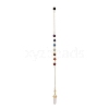 Bullet & Round Gemstone Dowsing Pendulums PALLOY-JF02034-01-1