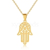 Hollow Hamsa Hand Pendant Necklace DQ3494-1-1