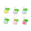 Transparent Acrylic Beads Pendants PALLOY-JF03386-02-1