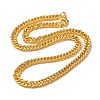 Iron Cuban Link Chain Necklaces for Women Men NJEW-A028-01E-G-1