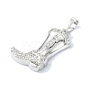 Rack Plating Brass Pave Cubic Zirconia Pendants KK-M282-41P-2