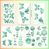 7PCS 3 Styles PVC Stickers Colorful Window Stickers Rainbow Prism Butterfly Flower Static Glass Window Stickers JX824A-2