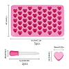 CRASPIRE Heart Shaped Fondant Molds DIY-CP0002-51-2