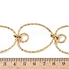 304 Stainless Steel Textured Ring Link Bib Necklaces for Women NJEW-L467-05G-4