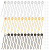 36Pcs 3 Colors Iron Hair Fork Findings IFIN-UN0001-25-1