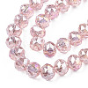 Transparent Crackle Glass Beads Strands X-GLAA-N051-07-3