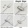 4 Styles 201 Stainless Steel Wire Rope Clamps STAS-GA0001-39-5