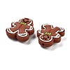 Christmas Gingerbread Man Silicone Beads SIL-U005-01C-2