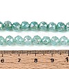Anti-Tarnish Electroplate Glass Beads Strands GLAA-N064-6mm-08-4