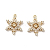 Brass Micro Pave Cubic Zirconia Pendants KK-H455-34G-1