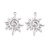 304 Stainless Steel Pendants X-STAS-T065-07P-1