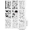 Globleland 9 Sheets 9 Style PVC Plastic Stamps DIY-GL0002-82G-2