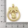 Christmas Brass Micro Pave Cubic Zirconia Pendant KK-H468-01D-01G-3