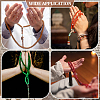 4Pcs 4 Colors Prayer Rosary Bracelets BJEW-PH0004-62-5