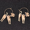 Alloy Hoop Earrings WG92327-01-3