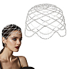 Alloy Rhinestone Mesh Headbands OHAR-WH0011-44-1