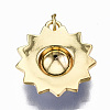 Brass Enamel Pendants KK-S362-016-NR-4