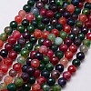 Natural Agate Beads Strand G-G580-8mm-03-1