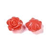 Synthetic Coral 3D Flower Rose Beads CORA-A005-14mm-22-2