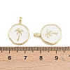 Brass Enamel Pendants KK-B157-15G-02-3
