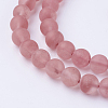 Watermelon Stone Glass Bead Strands G-G735-44F-8mm-3