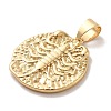 Real 18K Gold Plated Zodiac Theme Brass Pendants KK-M273-04J-G-2