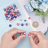 SUPERFINDINGS 48Pcs 6 Style Handmade Porcelain Ceramic Beads PORC-FH0001-11-3