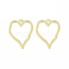 Alloy Open Back Bezel Pendants PALLOY-S121-93-2