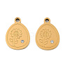 304 Stainless Steel Pendants LS-STAS-D215-05G-1
