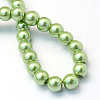 Baking Painted Pearlized Glass Pearl Round Bead Strands X-HY-Q330-8mm-26-4