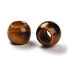 Natural Tiger Eye European Beads G-R488-01J-3