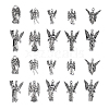 100pcs 10 Styles Tibetan Style Alloy Pendants TIBEP-CJ0001-42-1