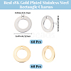 120Pcs 2 Colors 201 Stainless Steel Charms STAS-BC0010-54-2