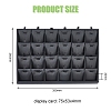 24-Slot Rectangle PU Leather Pendant Display Holder ODIS-WH0043-66-2