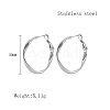Stainless Steel Hoop Earrings for Women QX9021-5-1