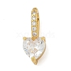 Brass Micro Pave Cubic Zirconia Pendants KK-U050-03G-02-1