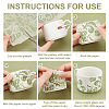 AHADEMAKER 3Pcs 3 Style Paper Ceramic Decals DIY-GA0004-38-3