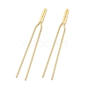 Brass Hair Fork Findings KK-F830-02G-1