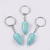 Synthetic Turquoise Keychain KEYC-P041-B03-1