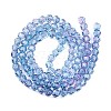 Baking Paint Transparent Glass Beads X1-DGLA-A035-T6mm-A06-3