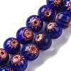 Handmade Millefiori Lampwork Beads Strands LAMP-G164-05G-1