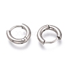 Tarnish Resistant 201 Stainless Steel Huggie Hoop Earrings EJEW-L256-05L-P-2