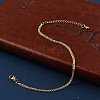 Brass Rope Chain Bracelets for Women BJEW-G735-08G-2