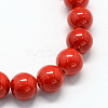 Natural Dyed Mashan Jade Gemstone Bead Strands X-G-R272-16mm-01-2