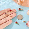4Pcs 2 Styles Brass Micro Pave Cubic Zirconia & 2Pcs Stainless Steel Rhinestone Pendants ZIRC-TA0001-29-6