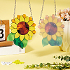 2 Sets Sunflower Suncatchers AJEW-CN0002-22-4