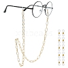 Aluminium Cable Chains/Paperclip Chains Eyeglasses Chains AJEW-AR0001-09G-1