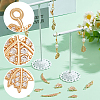 ARRICRAFT DIY Leaf Shape Jewelry Making Finding Kit KK-AR0003-82-4