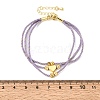 Polyester Multi-Strand Bracelets FB-CBA983F-02G-04-5