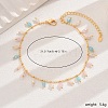 Bohemian Style Brass Beaded Tassel Anklets for Women Beach Foot Jewelry JY9286-2-1